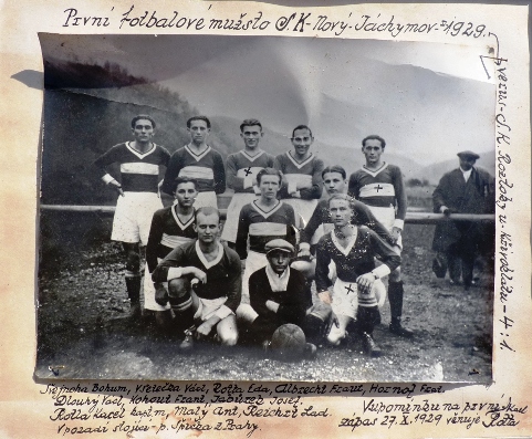 ... první tým Nového Jáchymova z roku 1929 ...